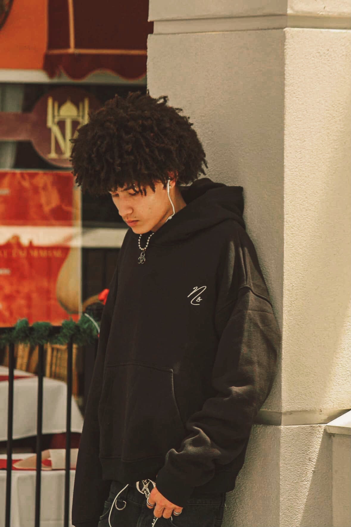 Natural Sense | Midnight Black Hoodie